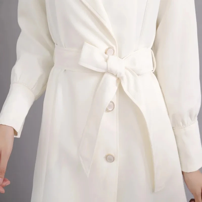 Trench Coat Womens 2022 Spring and Autumn New Korean Temperament Slim Windbreaker Jacket Women Large Size Waist Length Overcoat
Trench Coat Womens 2022 Spring and Autumn New Korean Temperament Slim Windbreaker Jacket Women Large Size Waist Length Overcoat