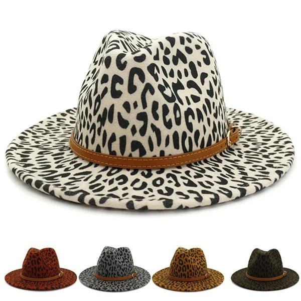 

Autumn Winter Men Women Jazz Cap Fedoras Hat Gangster Cap Panama Hat Outdoor Sunhat Flat Brim Cap Top Hats