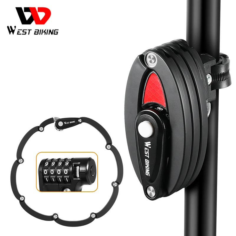 WEST BIKING Foldable Bicycle Lock MTB Road Bike Chain Safety Anti-Theft Cycling Accessories Scooter Electric E-Bike
WEST BIKING Foldable Bicycle Lock MTB Road Bike Chain Safety Anti-Theft Cycling Accessories Scooter Electric E-Bike