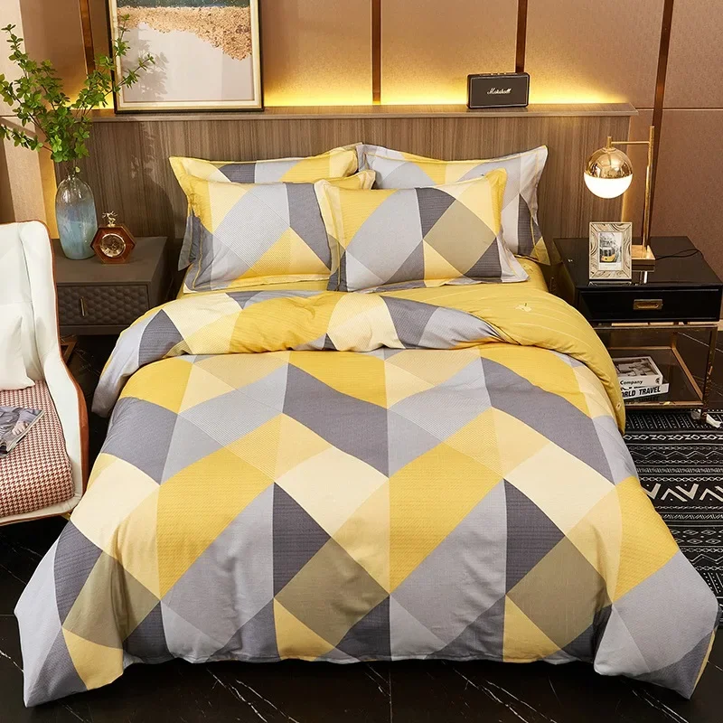 

Cotton 4 Piece Set Bedding Home Textile Bed Set Queen Size 1.2m 1.8m 2.0m 4 Piece Sets Bed Set