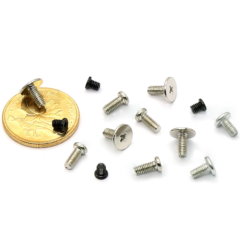 100Pcs M2.5*L=4/5/6mm Laptop Repair Screws Cross Phillips Ultra Thin Super Low Flat Head Machine Screw Bolts
100Pcs M2.5*L=4/5/6mm Laptop Repair Screws Cross Phillips Ultra Thin Super Low Flat Head Machine Screw Bolts