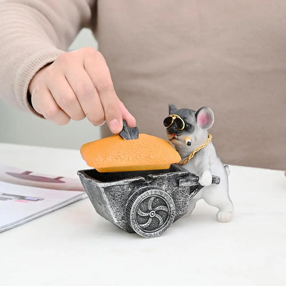 

Ashtray Novelty Ashtray Charming Dog-shaped Ashtrays Shatterproof Easy to Desktop Decorations for A Fun Adorable Smoking