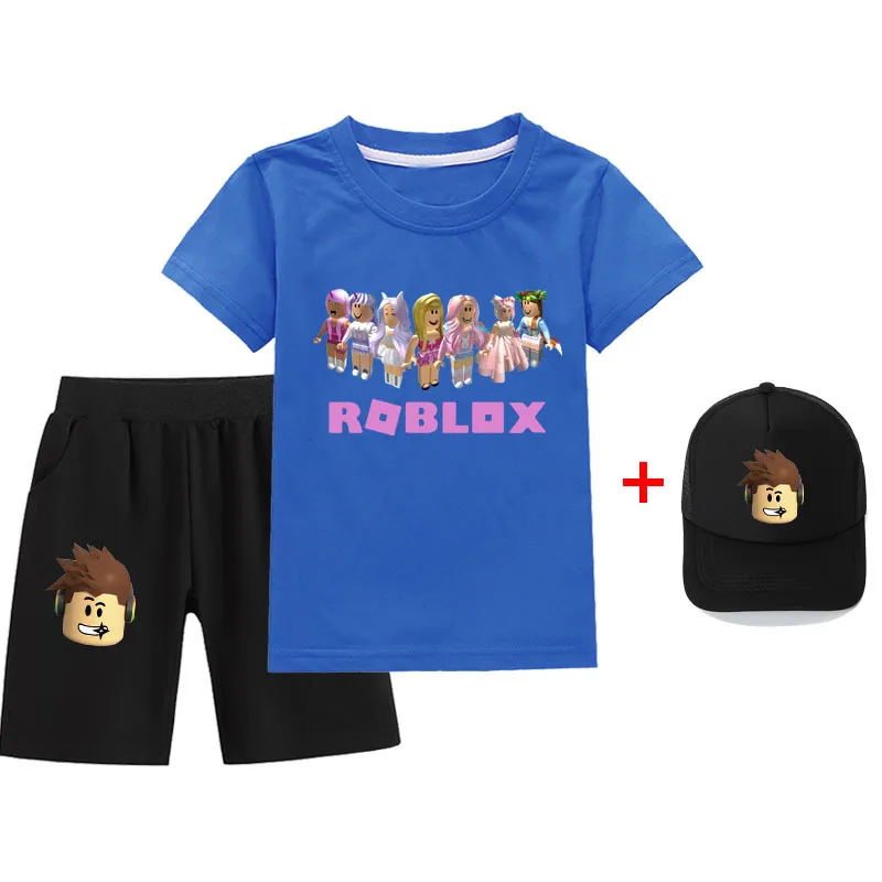Повседневный костюм Roblox для мальчиков и девочек, модные, удобные и модные детские футболки и шорты + шляпа
Повседневный костюм Roblox для мальчиков и девочек, модные, удобные и модные детские футболки и шорты + шляпа