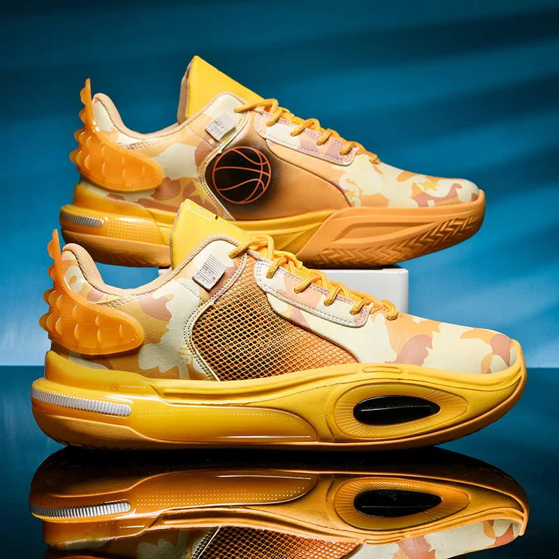 Professional Basketball Shoes for Men Women Sports Sneaker Fashion Yellow Training Basket Shoes Men Non slip Athletic Sneakers
Professional Basketball Shoes for Men Women Sports Sneaker Fashion Yellow Training Basket Shoes Men Non slip Athletic Sneakers