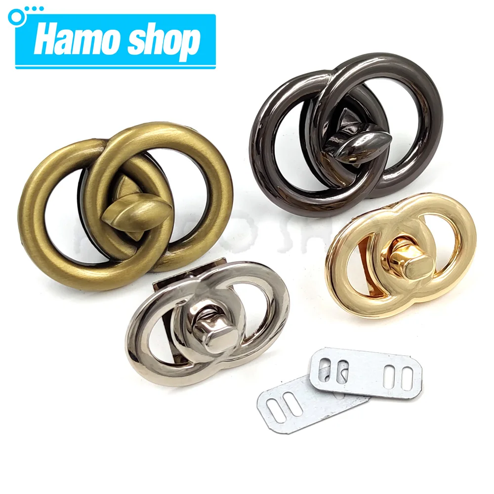 1pc Metal O Shape Double Circle Twist Turn Lock Clasp Buckle for Leather Craft Handbag Purse DIY Hardware Accessories
1pc Metal O Shape Double Circle Twist Turn Lock Clasp Buckle for Leather Craft Handbag Purse DIY Hardware Accessories