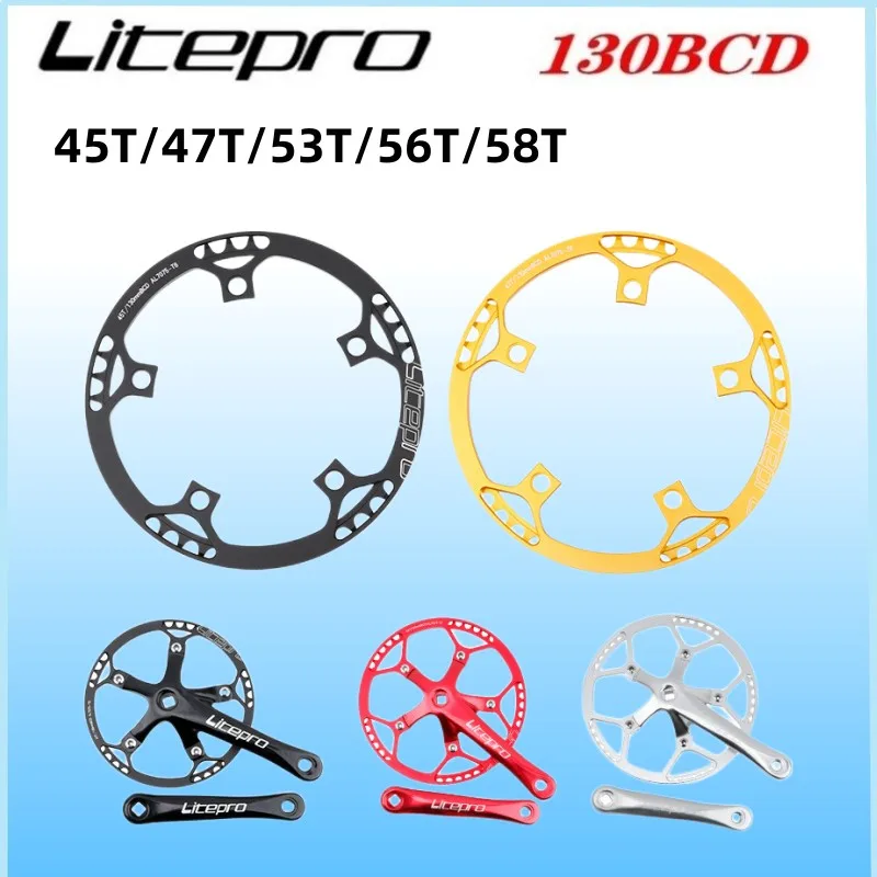 Litepro односкоростной 130BCD складной велосипедный кривошипный комплект BMX Chainwheel 45T/47T/53T/56T/58T AL7075 цепное колесо 170 мм, кривошипная цепь RingLi
Litepro односкоростной 130BCD складной велосипедный кривошипный комплект BMX Chainwheel 45T/47T/53T/56T/58T AL7075 цепное колесо 170 мм, кривошипная цепь RingLi