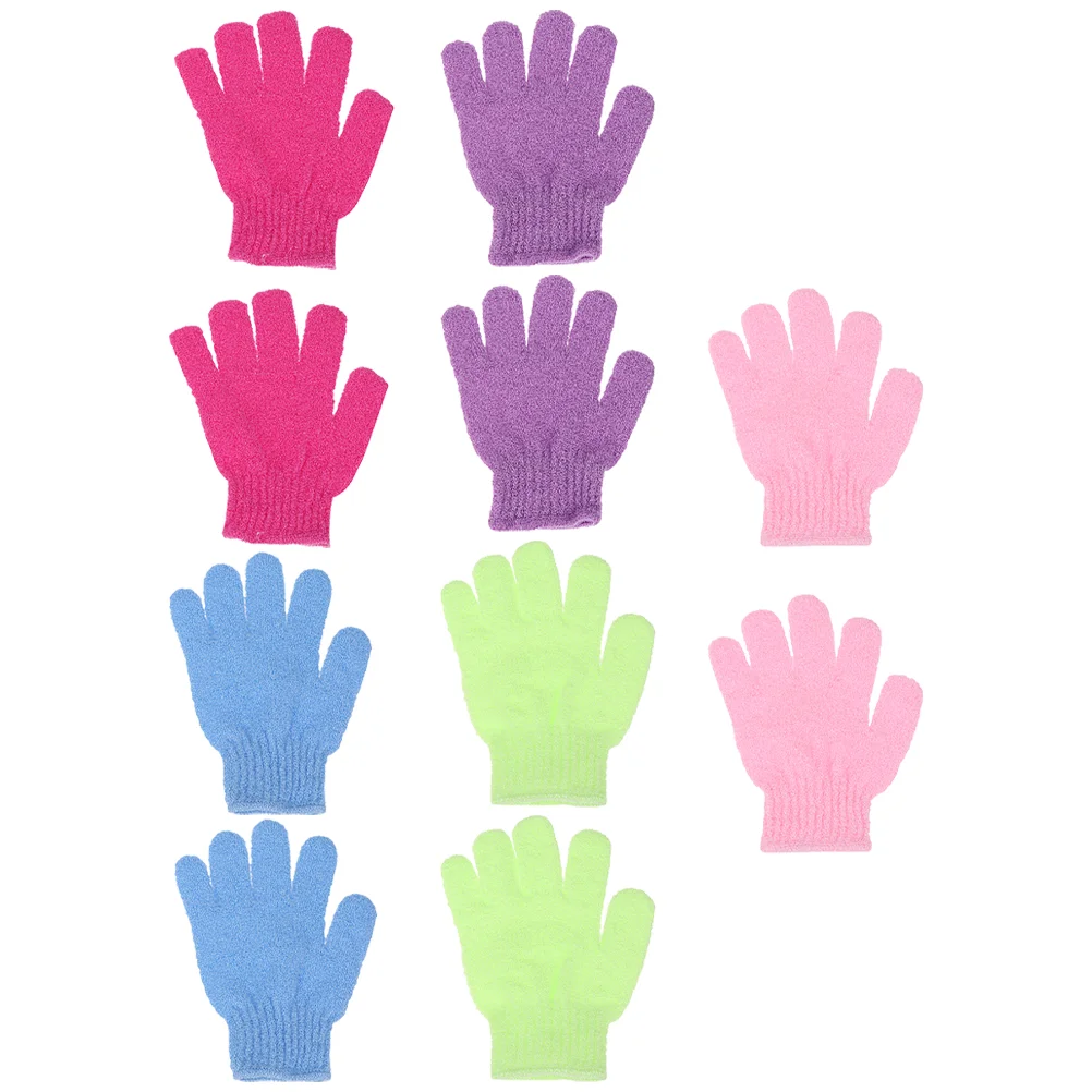 

10 Pcs Bath Gloves Massage Shower Deep Cleaning Scrubber The Bubble Nylon Creative Wipe Bathing Child