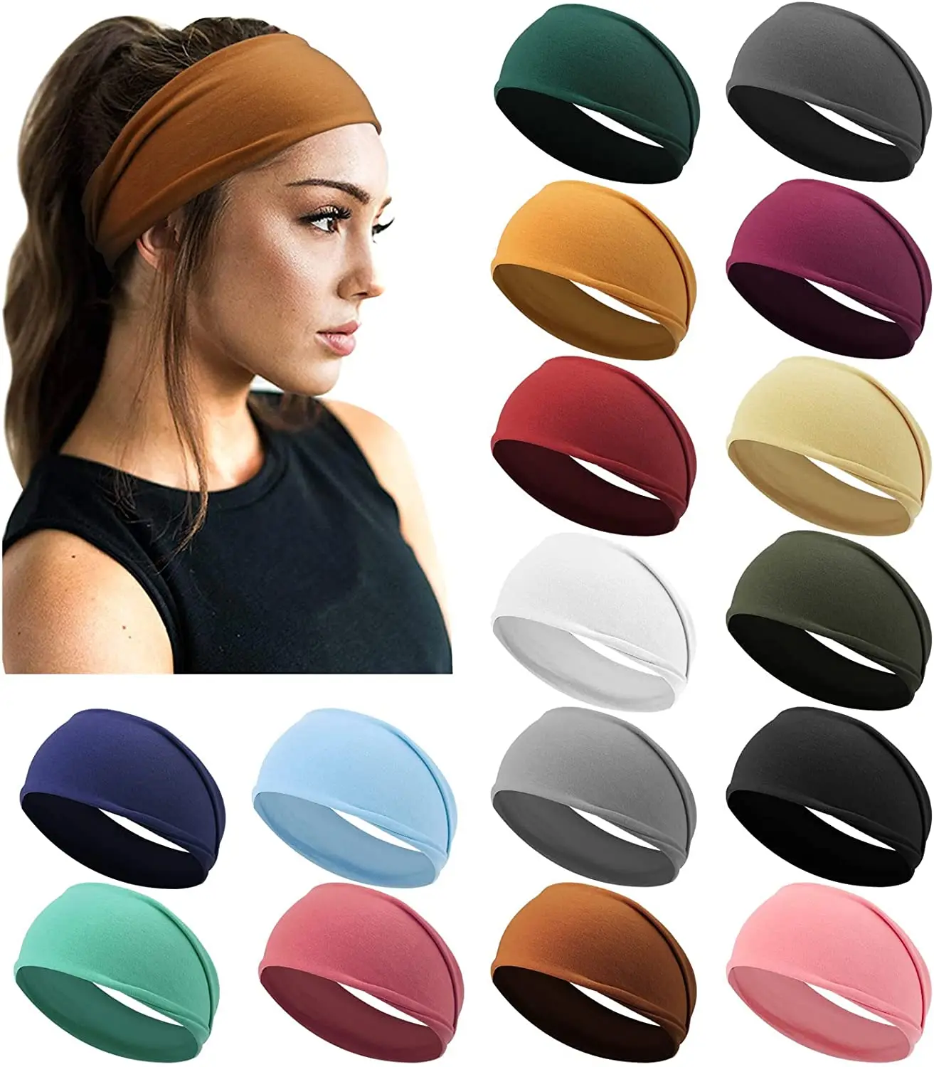 Yoga Sports Headbands for Women Elastic Non-Slip Headbands Running Workout Hair Bands
Yoga Sports Headbands for Women Elastic Non-Slip Headbands Running Workout Hair Bands
