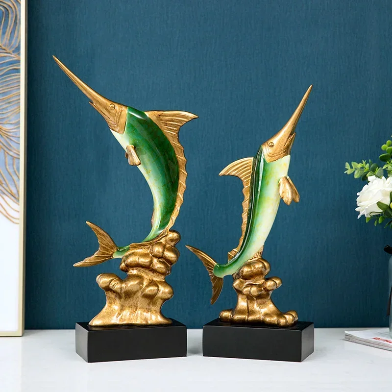 European swordfish decoration a pair of home soft decoration living room wine cabinet office desktop decoration creative
European swordfish decoration a pair of home soft decoration living room wine cabinet office desktop decoration creative