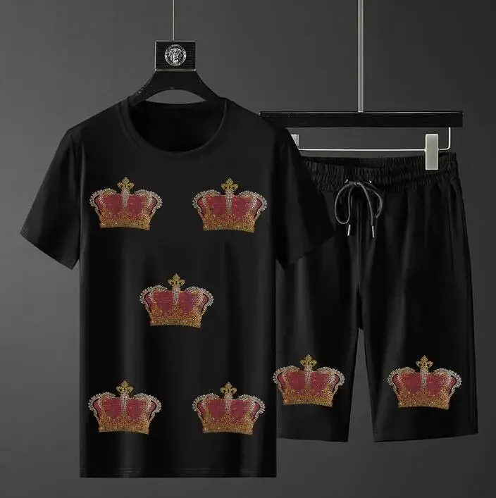 S-4XL Men's Anime Diamonds Tracksuit Streetwear Fitness Rhinestones Suits Set Tops and Shorts
S-4XL Men's Anime Diamonds Tracksuit Streetwear Fitness Rhinestones Suits Set Tops and Shorts
