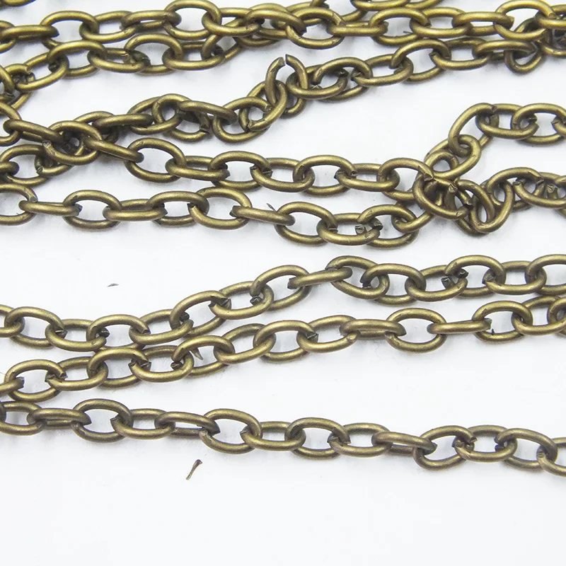 200pcs Antique bronze Chain 2X3mm cable jewelry link chain fit necklace bracelet or earring findings
200pcs Antique bronze Chain 2X3mm cable jewelry link chain fit necklace bracelet or earring findings