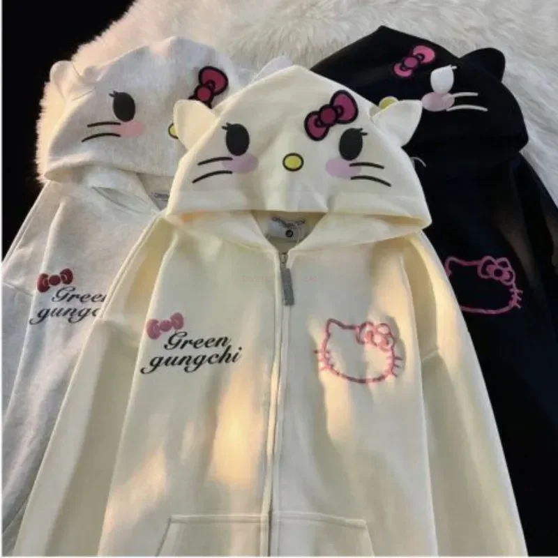 Sanrio Kawaii Hello Kitty Cute Cartoon Hoodie Sweater Women Girl Autumn Winter Loose Student Cardigan Jacket Birthday Xmas Gift
Sanrio Kawaii Hello Kitty Cute Cartoon Hoodie Sweater Women Girl Autumn Winter Loose Student Cardigan Jacket Birthday Xmas Gift