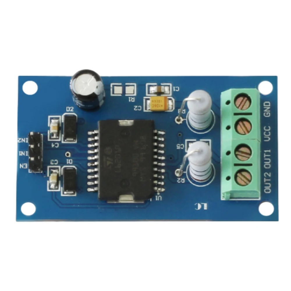 L6201 DC Motor Drive Module MCU 4A 20W Max DC Motor Control Board Motor Forward and Reverse Controller for 7.2-30V DC Motor
L6201 DC Motor Drive Module MCU 4A 20W Max DC Motor Control Board Motor Forward and Reverse Controller for 7.2-30V DC Motor