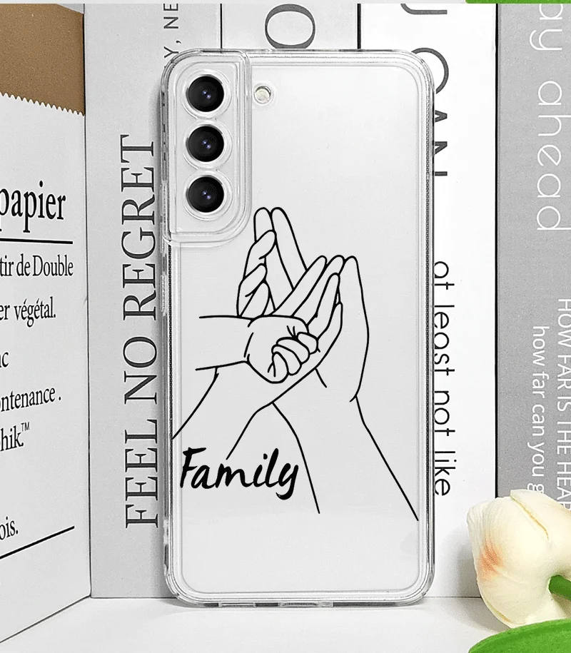 Warm Family Holding Hands Couple Phone Case for Samsung Galaxy S25 S24 S23 S22 Ultra S21 Plus S20 FE Clear Covers Abstract Line Warm Family Holding Hands Couple Phone Case for Samsung Galaxy S25 S24 S23 S22 Ultra S21 Plus S20 FE Clear Covers Abstract Line