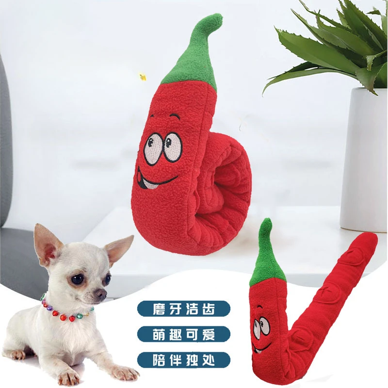 Dog Squeaky Toys Cute Red pepper Plush Small Dog Toys for Small Medium Large Dogs, Dog Smelling Toys Interactive Puzzle Toys
Dog Squeaky Toys Cute Red pepper Plush Small Dog Toys for Small Medium Large Dogs, Dog Smelling Toys Interactive Puzzle Toys