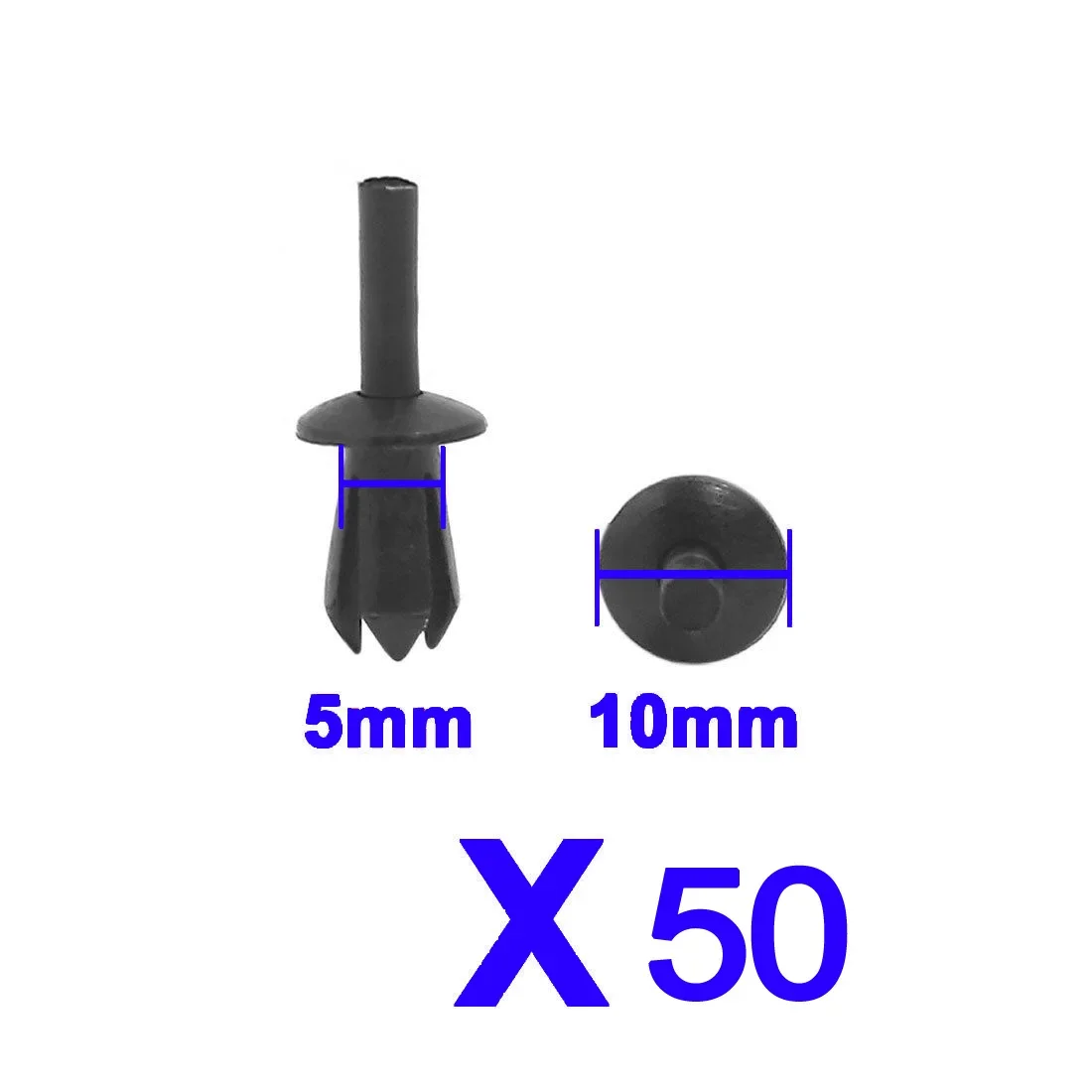 50Pcs 5mm Car Engine Lining Trim Fastener Plastic Rivet Panel Retainer Clips Car Under Engine Splash Guard Rivet Fastener Clips
50Pcs 5mm Car Engine Lining Trim Fastener Plastic Rivet Panel Retainer Clips Car Under Engine Splash Guard Rivet Fastener Clips