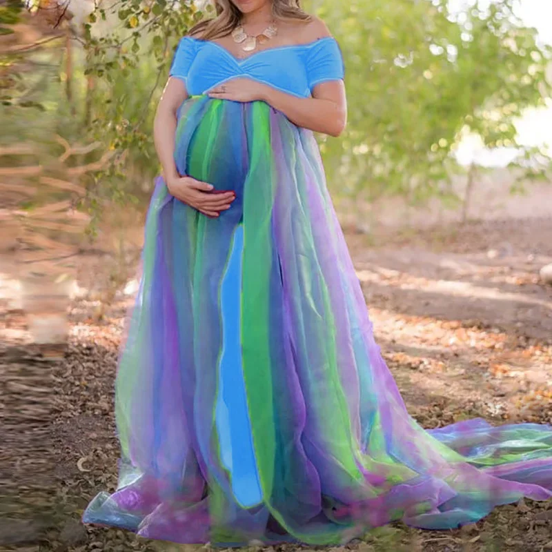 Women Rainbow Tutu Dresses Maternity Photography Props Pregnancy Dress Photography Maternity Dress For Photo Shoot Maxi Dress
Women Rainbow Tutu Dresses Maternity Photography Props Pregnancy Dress Photography Maternity Dress For Photo Shoot Maxi Dress