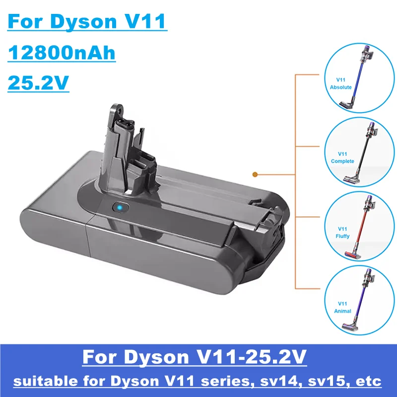 25.2V vacuum cleaner battery replacement, 6800mAh~1280mAh, suitable for Dyson V11 series V11 fluffy V11 animal V11 alternative
25.2V vacuum cleaner battery replacement, 6800mAh~1280mAh, suitable for Dyson V11 series V11 fluffy V11 animal V11 alternative