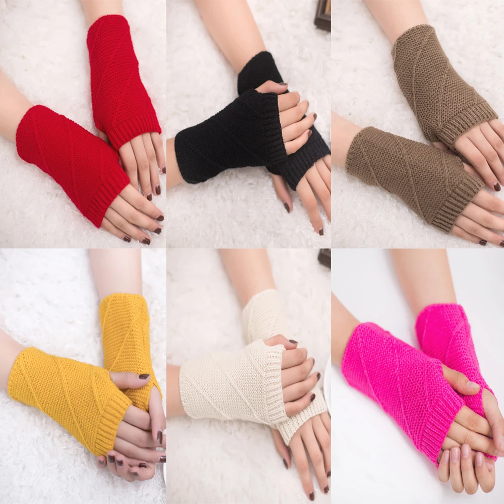 Fingerless Women Gloves Winter Warmer Knitted Students Half-finger Writing Office Driving Casual Soft Mittens
Fingerless Women Gloves Winter Warmer Knitted Students Half-finger Writing Office Driving Casual Soft Mittens