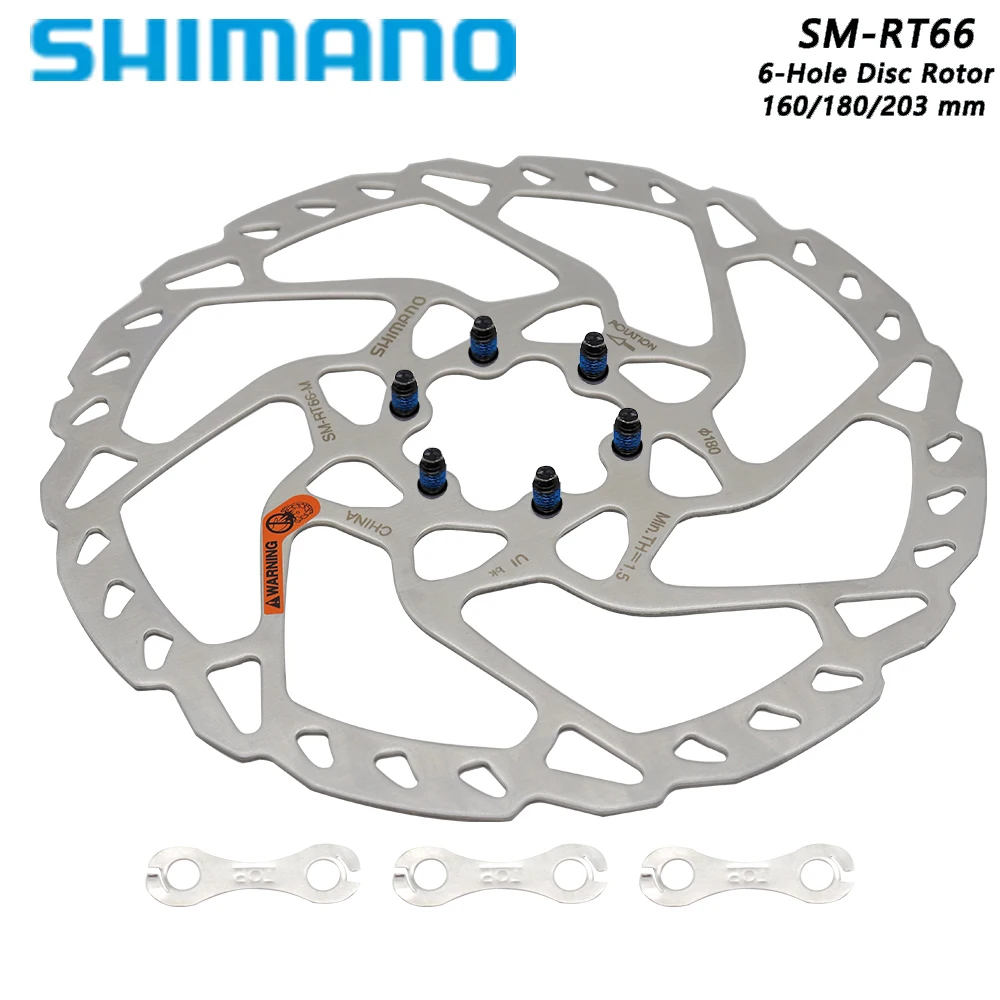 Дисковый тормозной ротор Shimano Deore, для горного велосипеда, 6 болтов, 160 мм, 180 мм, 203 мм
Дисковый тормозной ротор Shimano Deore, для горного велосипеда, 6 болтов, 160 мм, 180 мм, 203 мм