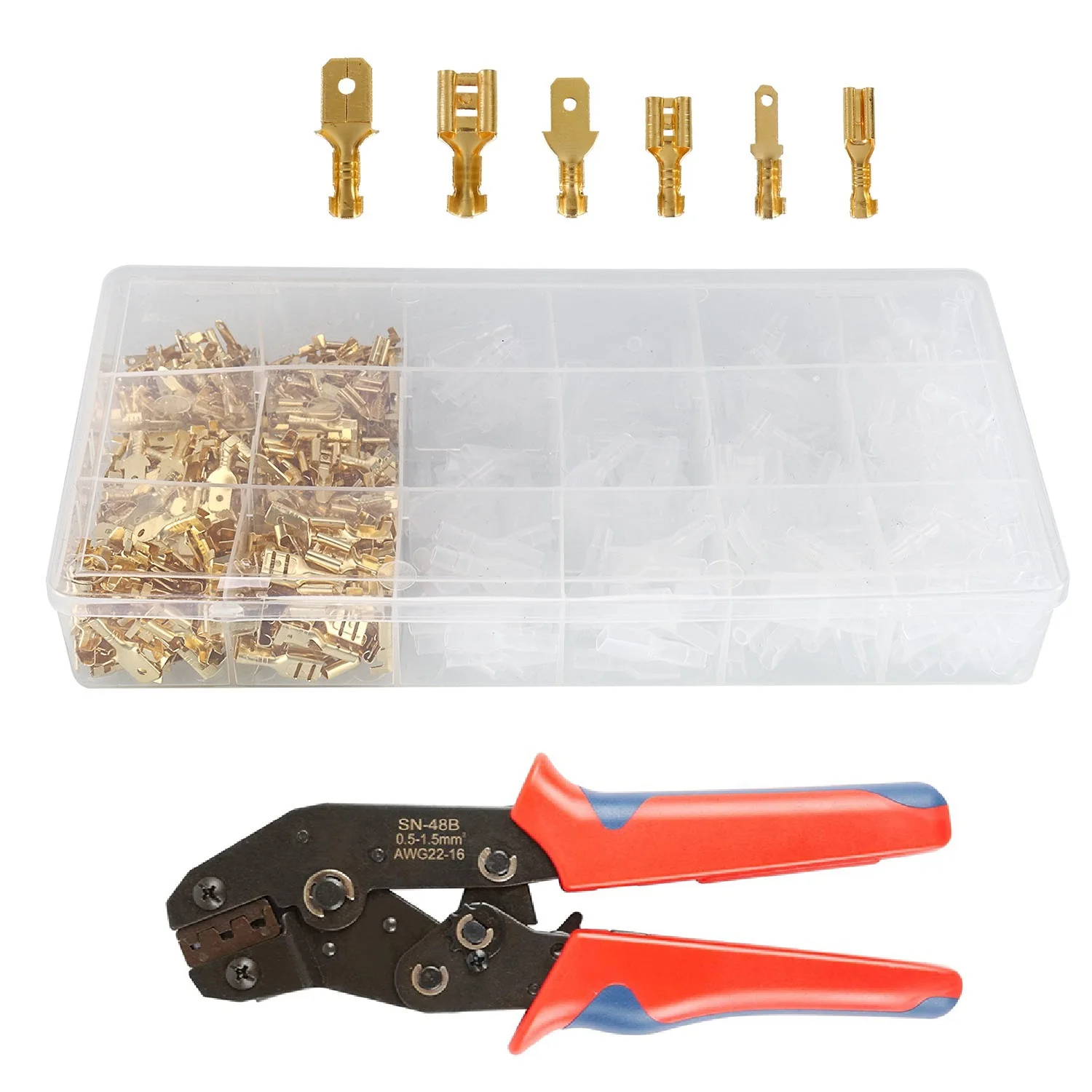 Box Terminals Pliers Electrical Wires Varied Terminals With 600pcs Terminals Set Electrical Supplies Copper Inner Core
Box Terminals Pliers Electrical Wires Varied Terminals With 600pcs Terminals Set Electrical Supplies Copper Inner Core