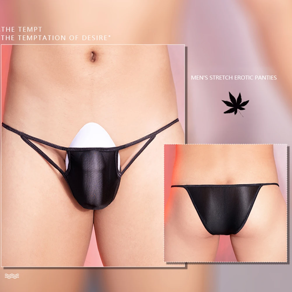 Men Sexy Brief Oil Shiny Pantie Low Rise Hollow Thong Underwear Elastic Lingerie Ultra-thin Translucent U Convex Pouch Underpant
Men Sexy Brief Oil Shiny Pantie Low Rise Hollow Thong Underwear Elastic Lingerie Ultra-thin Translucent U Convex Pouch Underpant