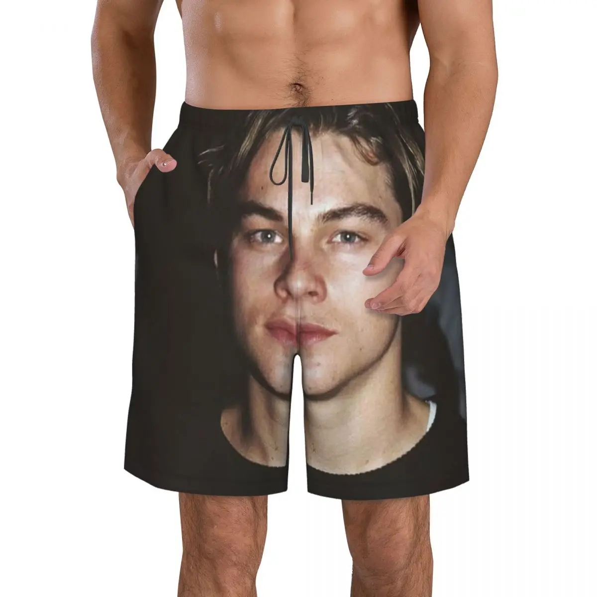 Мужские пляжные шорты Leonardo dicapril o, Быстросохнущий купальник для фитнеса, забавные уличные 3d-шорты 
Мужские пляжные шорты Leonardo dicapril o, Быстросохнущий купальник для фитнеса, забавные уличные 3d-шорты