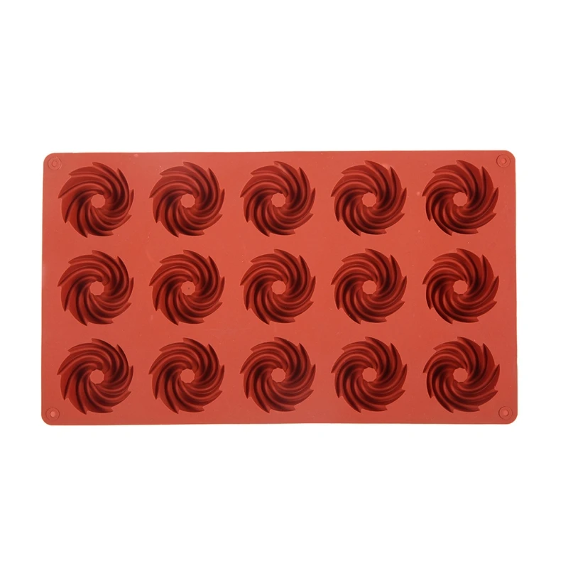 15-Hole Chocolate Gumpaste Mould Small Spiral-shaped Silicone Molds Mould Jelly Mold Great Gift for Baking Lover M68E
15-Hole Chocolate Gumpaste Mould Small Spiral-shaped Silicone Molds Mould Jelly Mold Great Gift for Baking Lover M68E