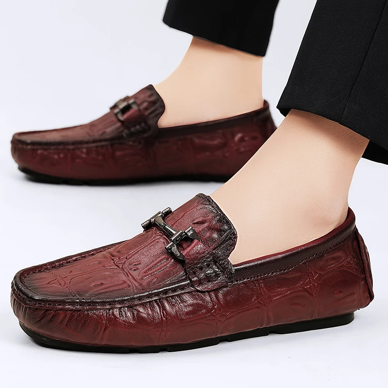 Fashion Italian Retro Men Formal Shoes Business Dress Loafers Daily Popular Male Driving Shoes Cow Leather Moccasin
Fashion Italian Retro Men Formal Shoes Business Dress Loafers Daily Popular Male Driving Shoes Cow Leather Moccasin