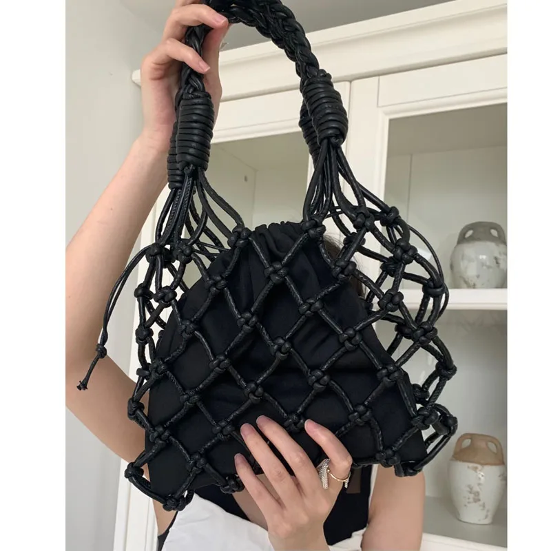 PU Handmade Hollow Weaves Handbags Summer Fashion Ladies Shopping Bags Beige Brown Blue Underarm Shoulder Bag For Women bolsos
PU Handmade Hollow Weaves Handbags Summer Fashion Ladies Shopping Bags Beige Brown Blue Underarm Shoulder Bag For Women bolsos