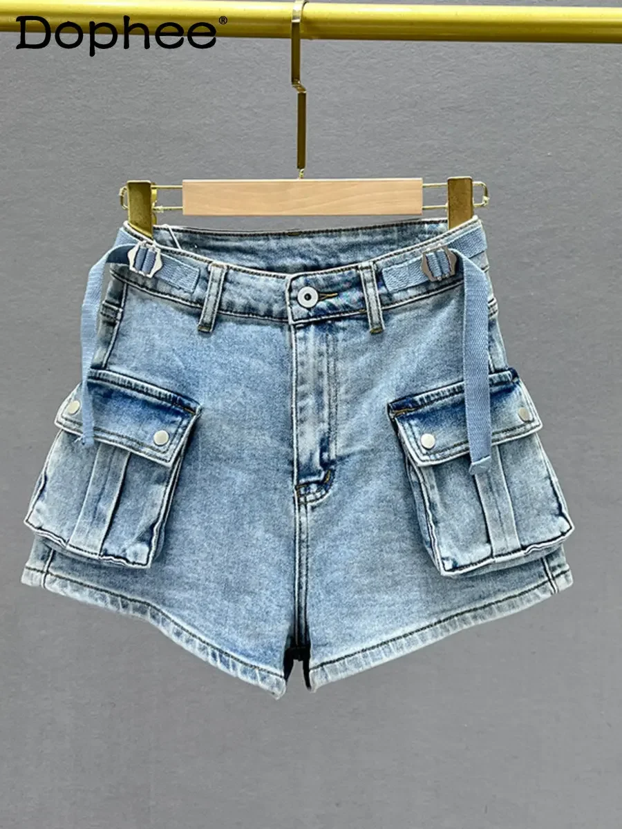 Large Pocket A-Line Cargo Shorts for Women 2023 New Summer High Waist Denim Shorts Slim Fit Slimming Versatile Wide Leg Shorts
Large Pocket A-Line Cargo Shorts for Women 2023 New Summer High Waist Denim Shorts Slim Fit Slimming Versatile Wide Leg Shorts