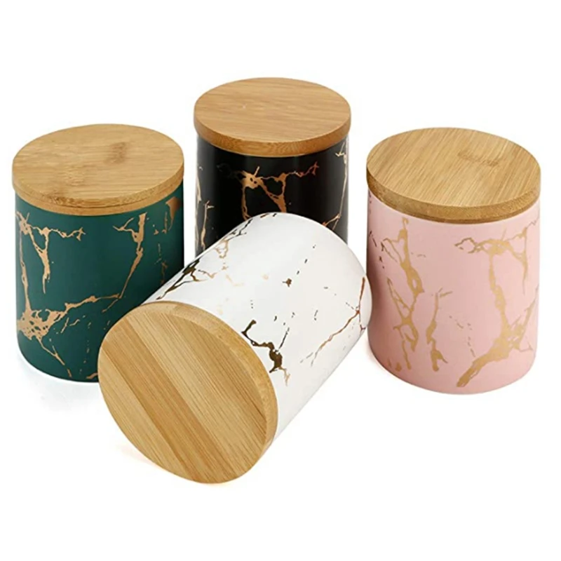 HOT-Tea Tins Storage Can Set Containers With Wood Lid Marble Pattern Ceramic Portable Sealing Tank For Tea Honey Coffee
HOT-Tea Tins Storage Can Set Containers With Wood Lid Marble Pattern Ceramic Portable Sealing Tank For Tea Honey Coffee