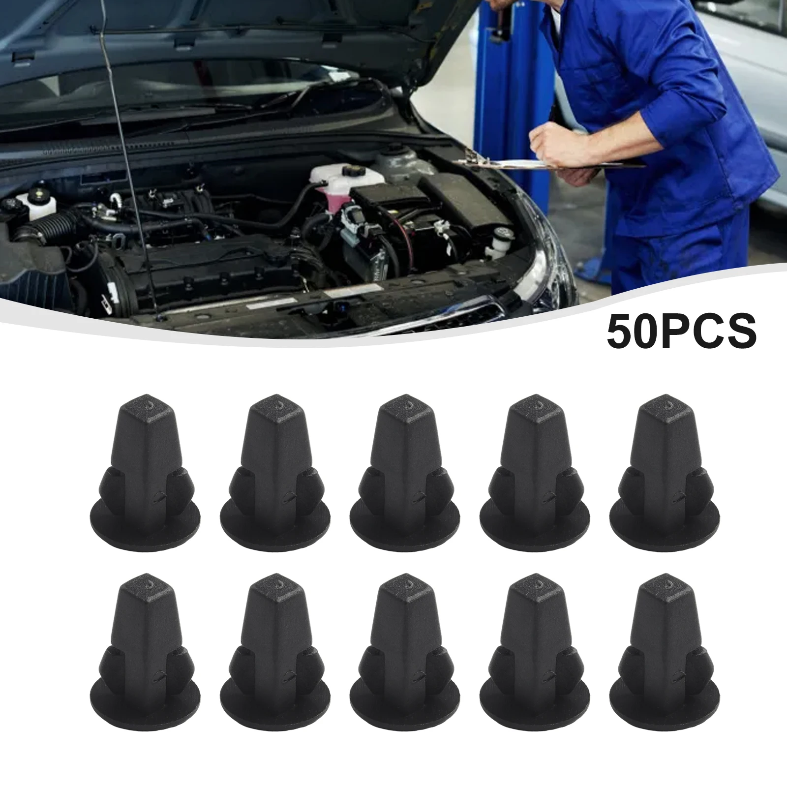50x автомобильные крепежные зажимы, Пластиковый черный Автомобильный брызговик, винт, заклепка, крепежный зажим, 8x8 мм, Набор отверстий для Toyota 90189-060130
50x автомобильные крепежные зажимы, Пластиковый черный Автомобильный брызговик, винт, заклепка, крепежный зажим, 8x8 мм, Набор отверстий для Toyota 90189-060130