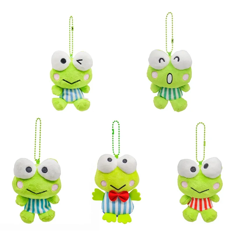 

Sanrio Keroppi Cartoon Plush Stuffed Doll My Melody Kero Cute Backpack Pendant Little Frog Key Chain Gifts for Boys Girls