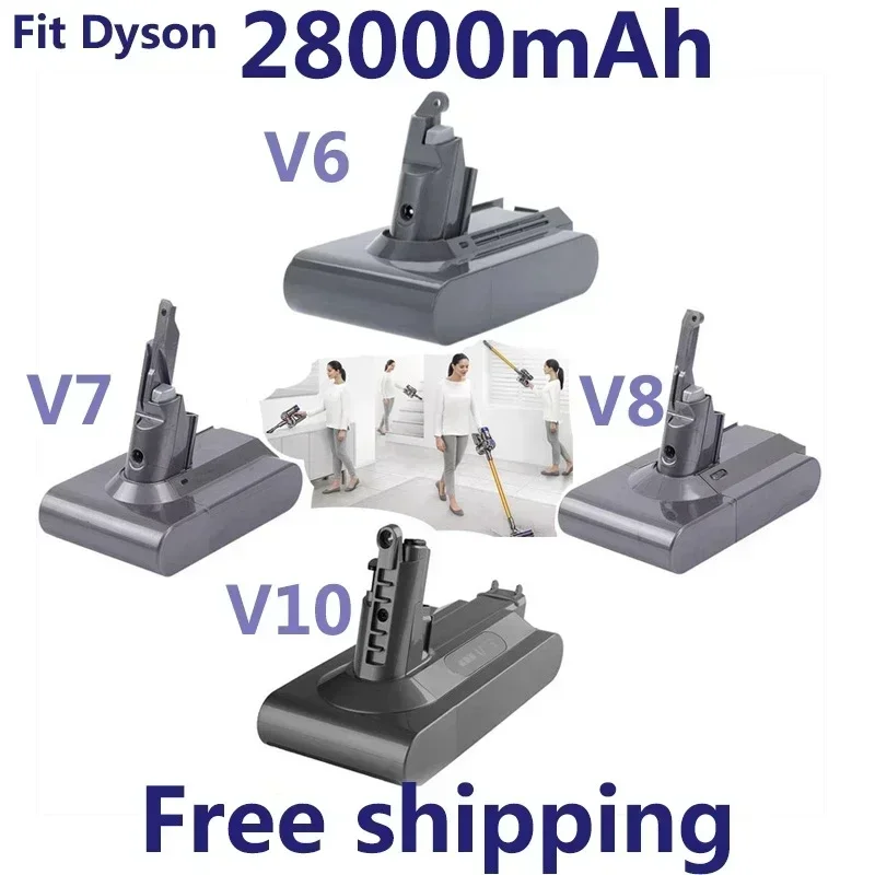 2021 Original 21.6V 28000mAh Li-ion Battery for Dyson V6/V7/V8/V10 DC62 DC74 SV09 SV07 SV03 965874-02 Vacuum Cleaner Battery L30
2021 Original 21.6V 28000mAh Li-ion Battery for Dyson V6/V7/V8/V10 DC62 DC74 SV09 SV07 SV03 965874-02 Vacuum Cleaner Battery L30