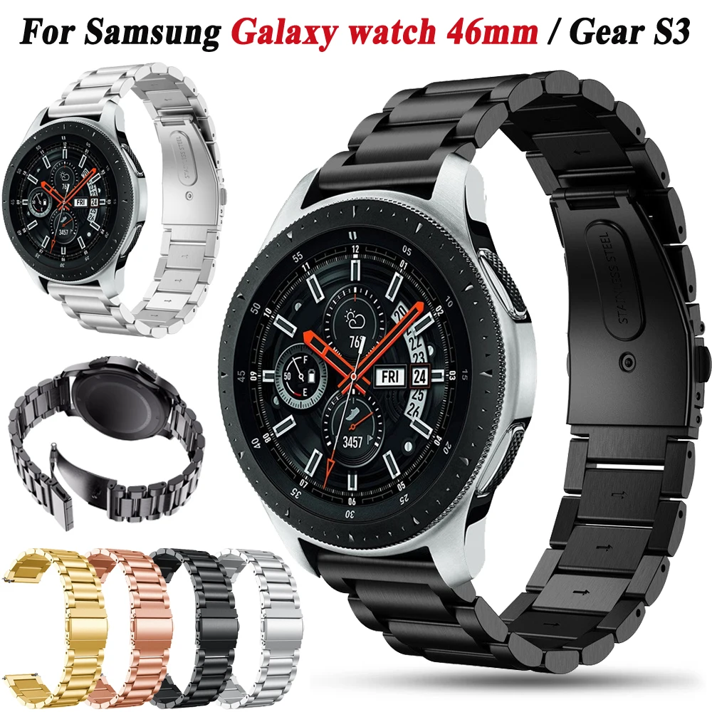 22mm Watch Strap for Samsung Galaxy Watch Band 46mm/Galaxy Watch 3 45mm /Gear S3 Frontier Straps Stainless Steel Sport Wristband
22mm Watch Strap for Samsung Galaxy Watch Band 46mm/Galaxy Watch 3 45mm /Gear S3 Frontier Straps Stainless Steel Sport Wristband