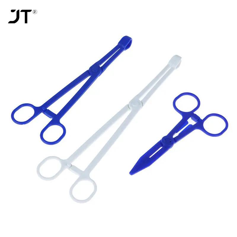 

1Pcs Medical Plastic Hemostat Forceps Sharp Mouth Pliers Surgical Cottonball Sponge Clamp Outdoor First Aid Tools