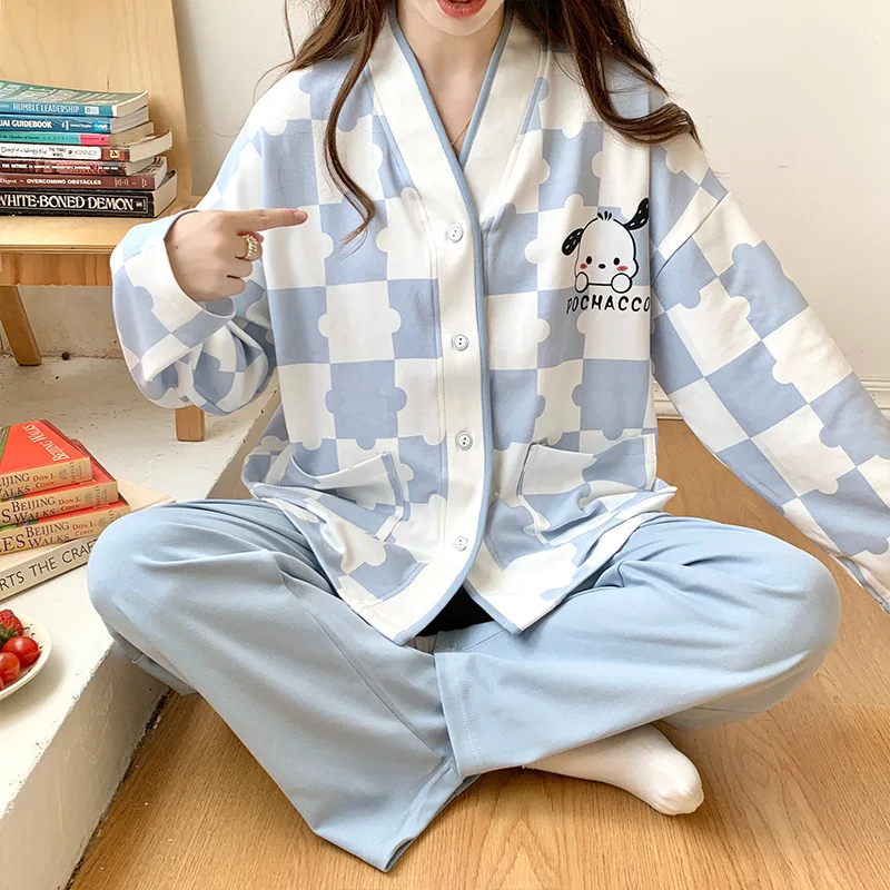 Kawaii Sanrio женские пижамные комплекты Новые Аниме Cinnamoroll понравико Домашняя одежда Новинка Y2K Милая пижама для девочек топы брюки из двух частей
Kawaii Sanrio женские пижамные комплекты Новые Аниме Cinnamoroll понравико Домашняя одежда Новинка Y2K Милая пижама для девочек топы брюки из двух частей