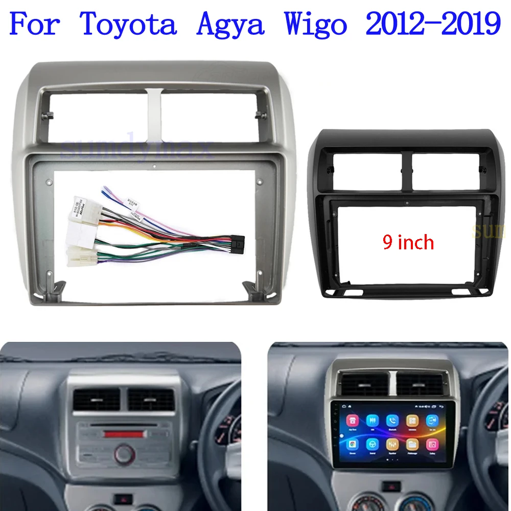 2din 9 дюймов автомобильный радиоприемник, облицовка для Toyota Wigo, Daihatsu, Agya, панель навигации, Android экран, комплект Dask, рамка
2din 9 дюймов автомобильный радиоприемник, облицовка для Toyota Wigo, Daihatsu, Agya, панель навигации, Android экран, комплект Dask, рамка