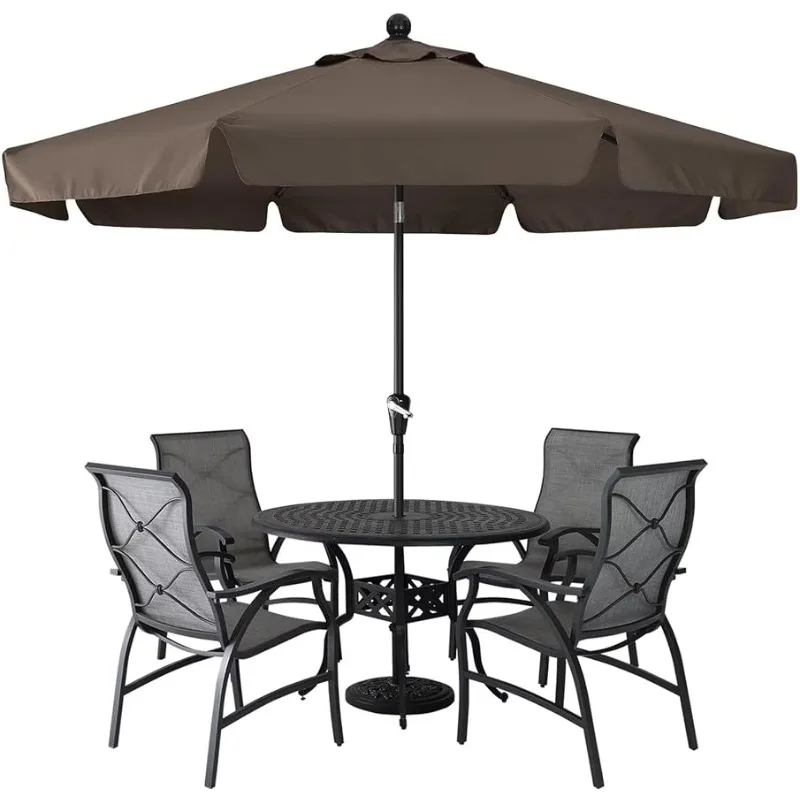 Patio Umbrella 11ft - Outdoor Table Umbrella with Push Button Tilt and Crank, 8 Ribs Umbrella for Patio Pool Garden Deck (Brown)
Patio Umbrella 11ft - Outdoor Table Umbrella with Push Button Tilt and Crank, 8 Ribs Umbrella for Patio Pool Garden Deck (Brown)