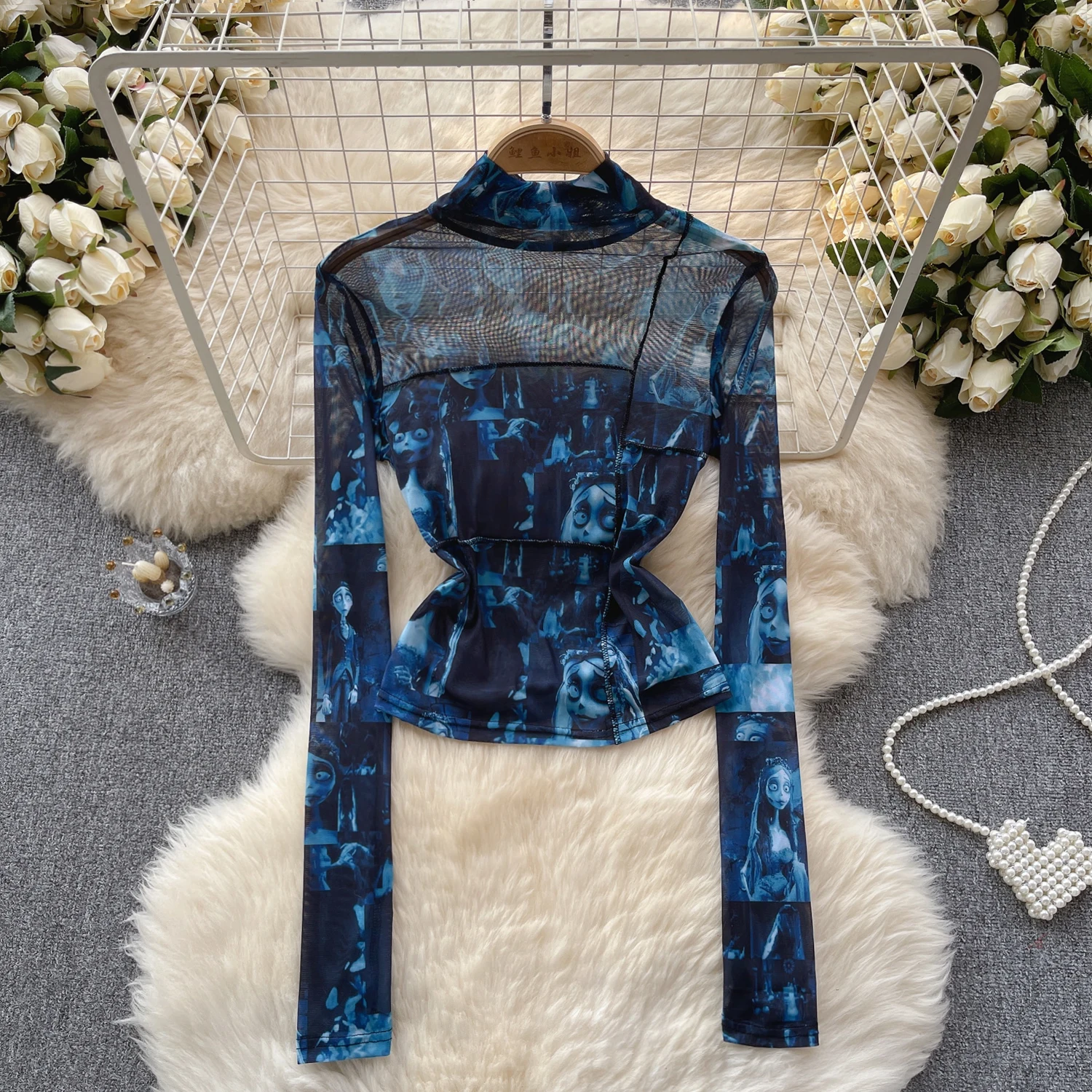Fashion Sexy See-through tie-dyed Woman Tshirts Female Strange Taste Girl Hip-hop Clothes Y2k Aesthetic Mesh Hollowing Smock 198
Fashion Sexy See-through tie-dyed Woman Tshirts Female Strange Taste Girl Hip-hop Clothes Y2k Aesthetic Mesh Hollowing Smock 198