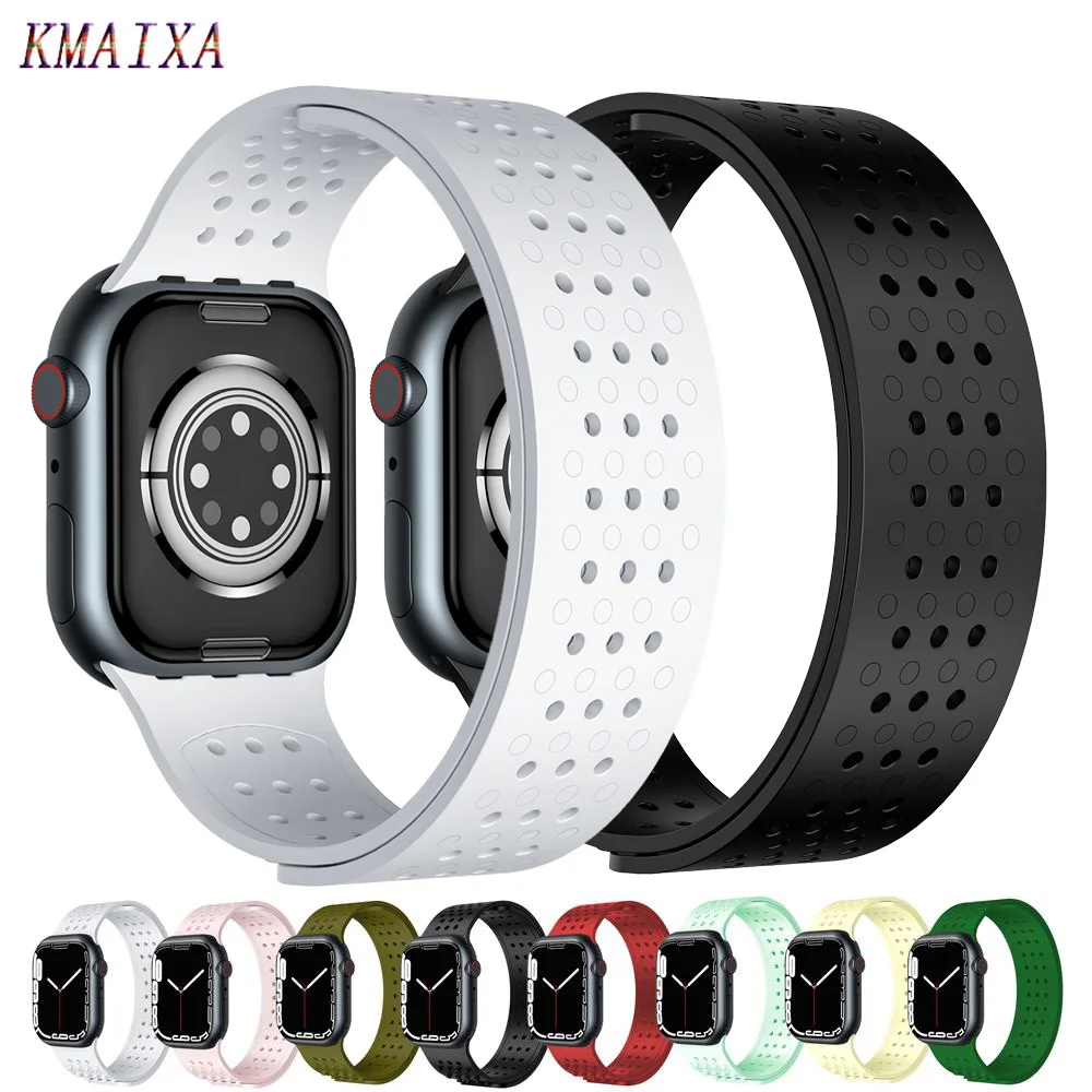 Ремешок силиконовый для Apple watch band 45 мм 41 мм 44 мм 40 мм 42 мм 38 мм 44 45 мм, Воздухопроницаемый браслет для iWatch series 3 4 5 se 6 7
Ремешок силиконовый для Apple watch band 45 мм 41 мм 44 мм 40 мм 42 мм 38 мм 44 45 мм, Воздухопроницаемый браслет для iWatch series 3 4 5 se 6 7