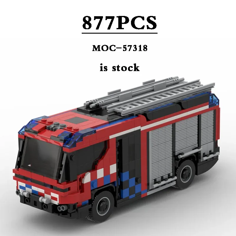 Hybrid Fire Truck Engine MOC-57318 Fire Truck City Fire Building Block Toy Model 877PCS DIY Birthday Gift Kids Christmas Gift
Hybrid Fire Truck Engine MOC-57318 Fire Truck City Fire Building Block Toy Model 877PCS DIY Birthday Gift Kids Christmas Gift