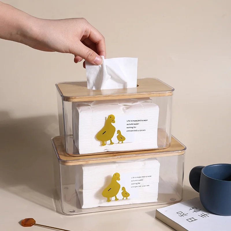 Transparent Tissue Box Household Napkin Tissue Box Wooden Lid Living Room Organizer Accessory Storage Containers Tableware
Transparent Tissue Box Household Napkin Tissue Box Wooden Lid Living Room Organizer Accessory Storage Containers Tableware