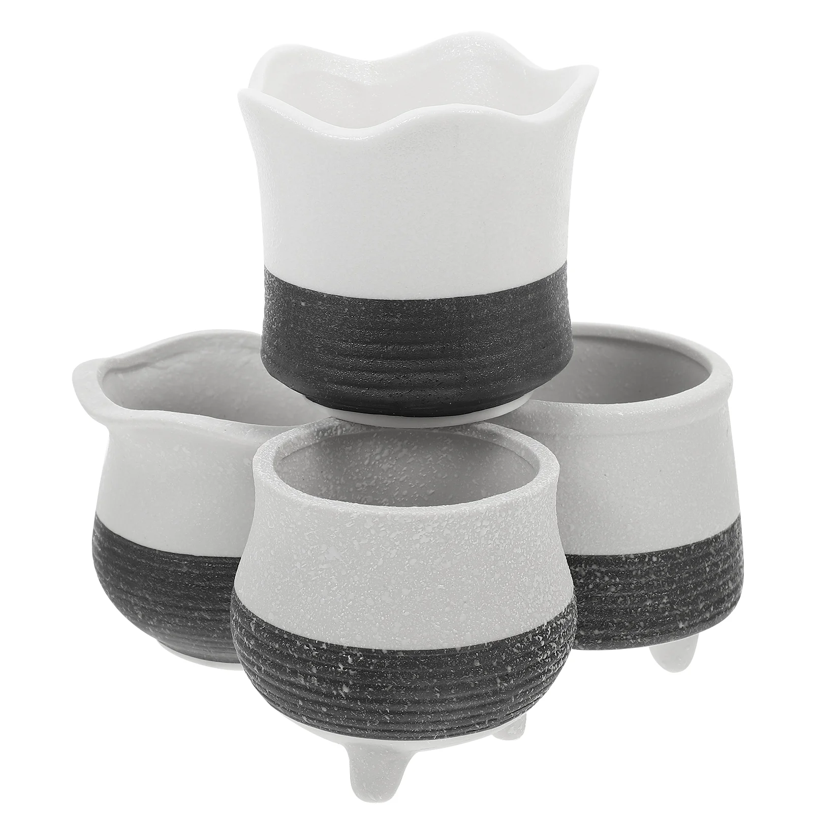 4Pcs Small Ceramic Flower Pots Containers Succulent Flower Planters Plant Pots Unique Succulent Pots
4Pcs Small Ceramic Flower Pots Containers Succulent Flower Planters Plant Pots Unique Succulent Pots