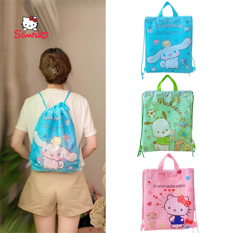 Kawaii Sanrio Hello Kitty Cinnamoroll Pochacco Cartoon New Multifunction Backpack Tote Bag Portable High Capacity Life Supplies
Kawaii Sanrio Hello Kitty Cinnamoroll Pochacco Cartoon New Multifunction Backpack Tote Bag Portable High Capacity Life Supplies