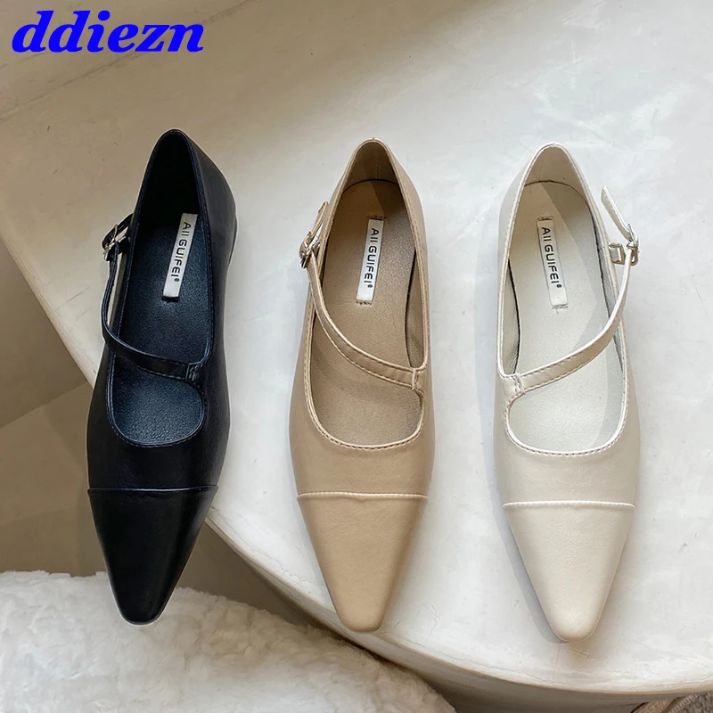 Spring Summer 2023 Luxury Shallow Flat Ladies Sandals Fashion Pointed Toe New In Outside Female Buckle Shoes Flats Woman Shoes
Spring Summer 2023 Luxury Shallow Flat Ladies Sandals Fashion Pointed Toe New In Outside Female Buckle Shoes Flats Woman Shoes
