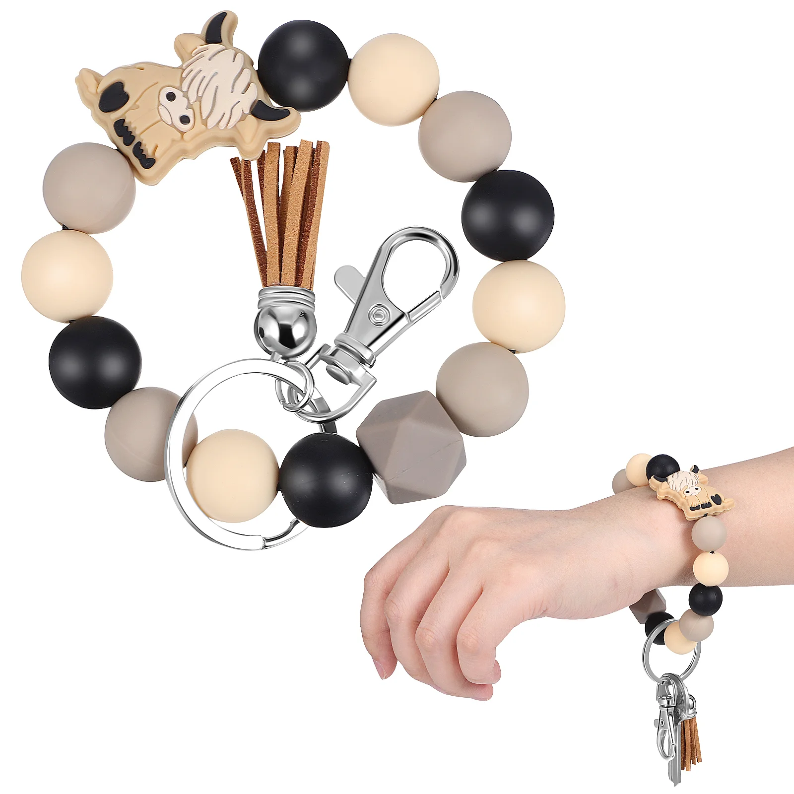Highland Cow Keychain Wristlet Keychain Key Ring Bracelet Keychain Pendant Bag Charms Highland Cow Gifts
Highland Cow Keychain Wristlet Keychain Key Ring Bracelet Keychain Pendant Bag Charms Highland Cow Gifts