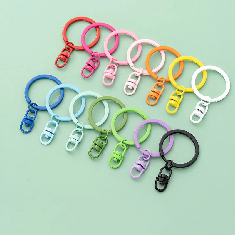 10pcs 30mm Candy Color Keyring With Rotating Buckle For Diy Jewelry Making Keychain Connector Key Ring Accessories Wholesale
10pcs 30mm Candy Color Keyring With Rotating Buckle For Diy Jewelry Making Keychain Connector Key Ring Accessories Wholesale