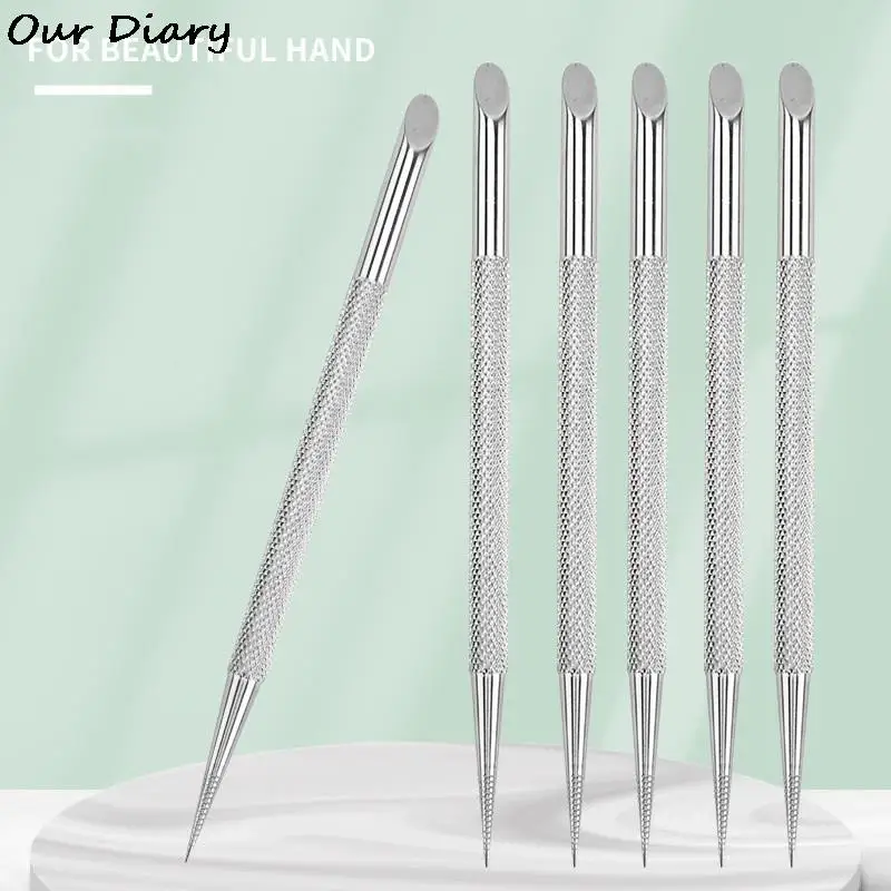 New 1PC Double-ended Stainless Steel Cuticle Pusher Nail Manicures Remover Manicure Sticks Tools For Nail Art
New 1PC Double-ended Stainless Steel Cuticle Pusher Nail Manicures Remover Manicure Sticks Tools For Nail Art
